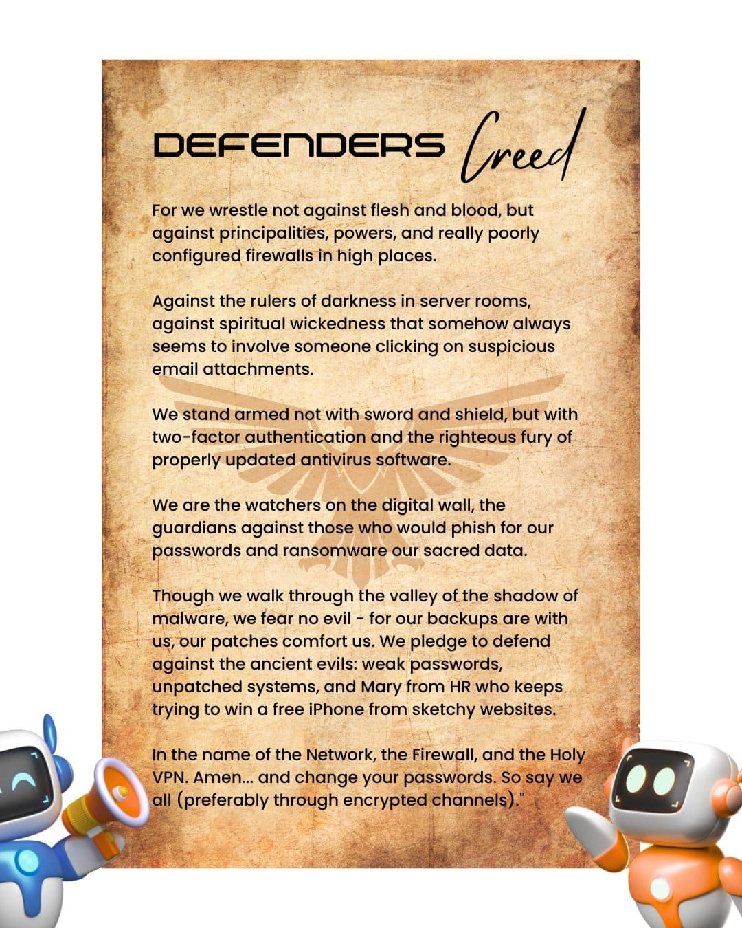 The Defenders' Creed